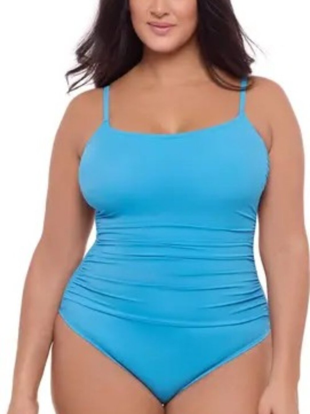 New La Blanca Women's Azul Island Goddess Lingerie One Piece Swimsuit Plus Size